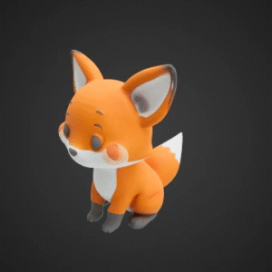 Low-Poly Cute Fox
