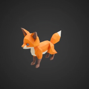 Cute Low-Poly Fox