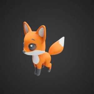 Charming Low-Poly Fox