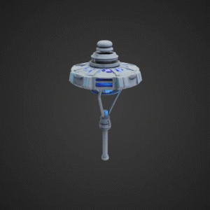Cyberpunk Neon Street Lamp