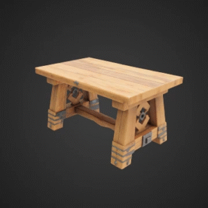 Rustic Medieval Oak Table