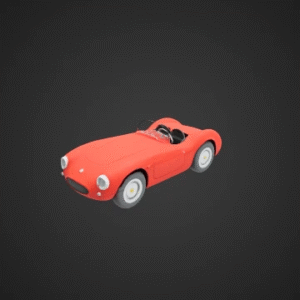 Retro Red Sports Car