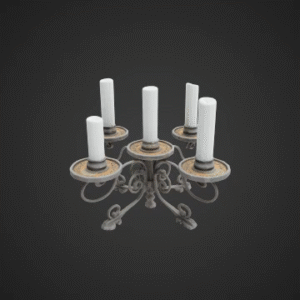 Wrought Iron Candle Holder