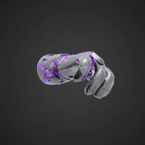 Neon Cybernetic Wrist Gauntlet