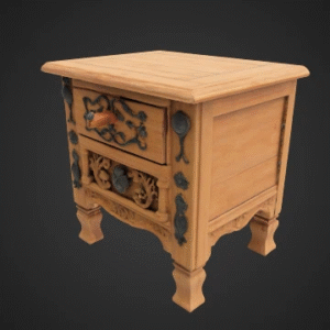 Carved Nightstand